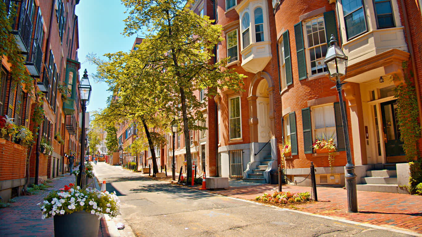 Rues de Boston aux États-Unis