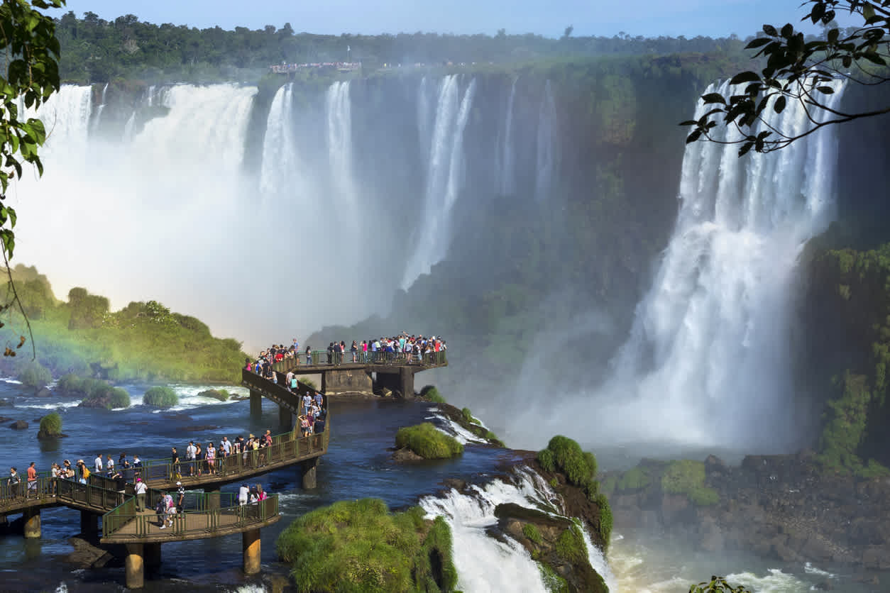 Iguaçu Wasserfälle auf der brasilianischen Seite