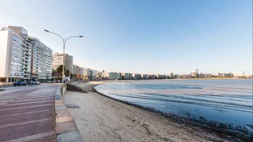 Rambla-Promenade in Montevideo, Uruguay
