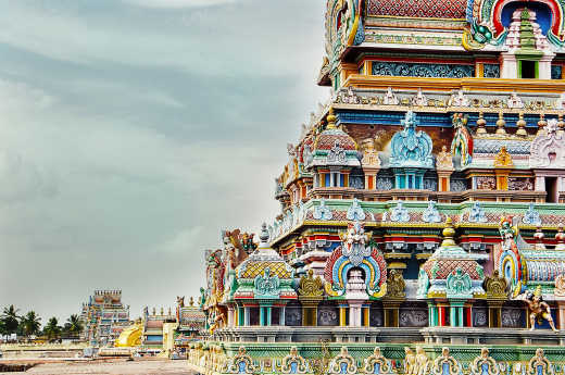Visitez le temple de Temple de Kapaleeshwarar sur l'un des plus plus célèbres site de temples dédiés à Shiva pendant votre circuit en Inde du Sud.