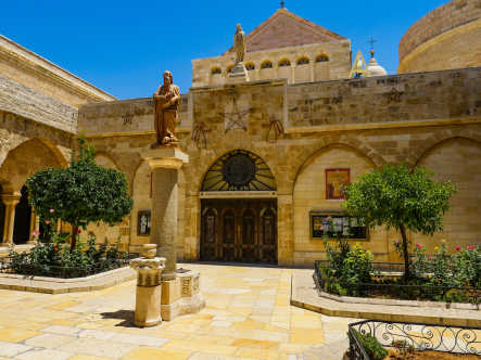 Die christliche Katharinenkirche in Bethlehem, welche in unmittelbar Nähe der Geburtskirche Jesu liegt.