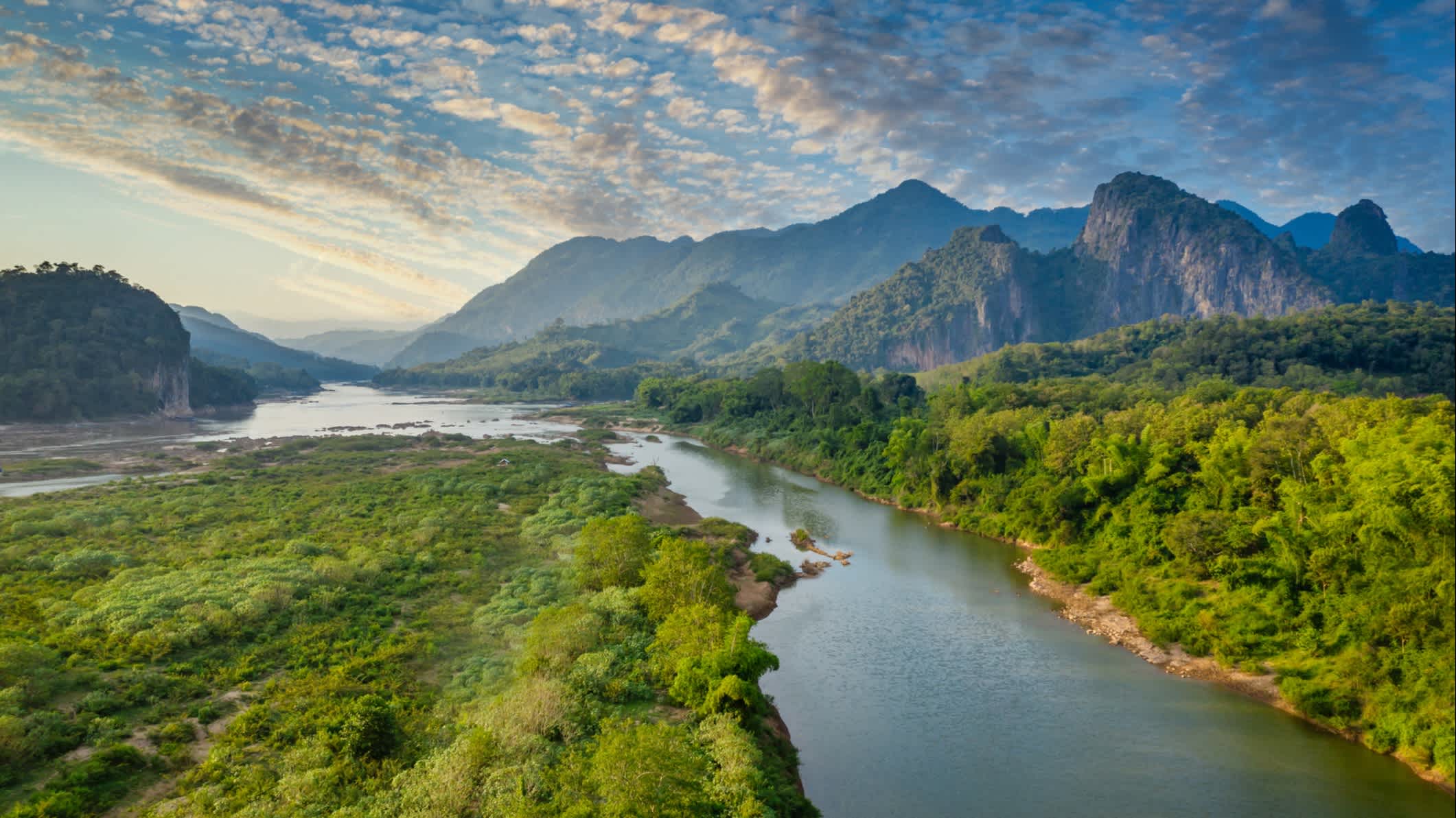 Mekong Fluss in Laos, Pak Ou, Luang Prabang 