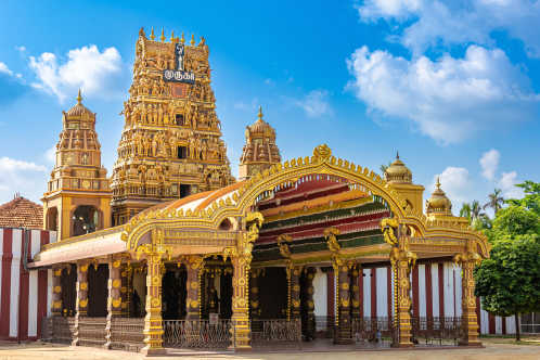 Nallur Kovil Tempel in Jaffna, Sri Lanka.

