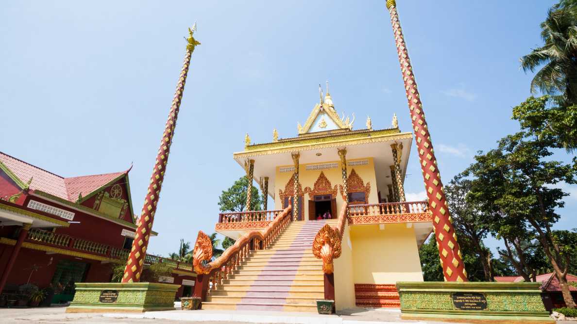 Die Wat Leu Pagode in Sihanoukville Kambodscha