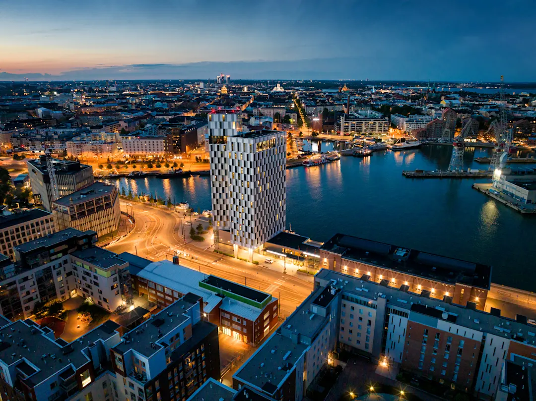 Helsinki, Finnland, Luftaufnahme, Stadt, Architektur

