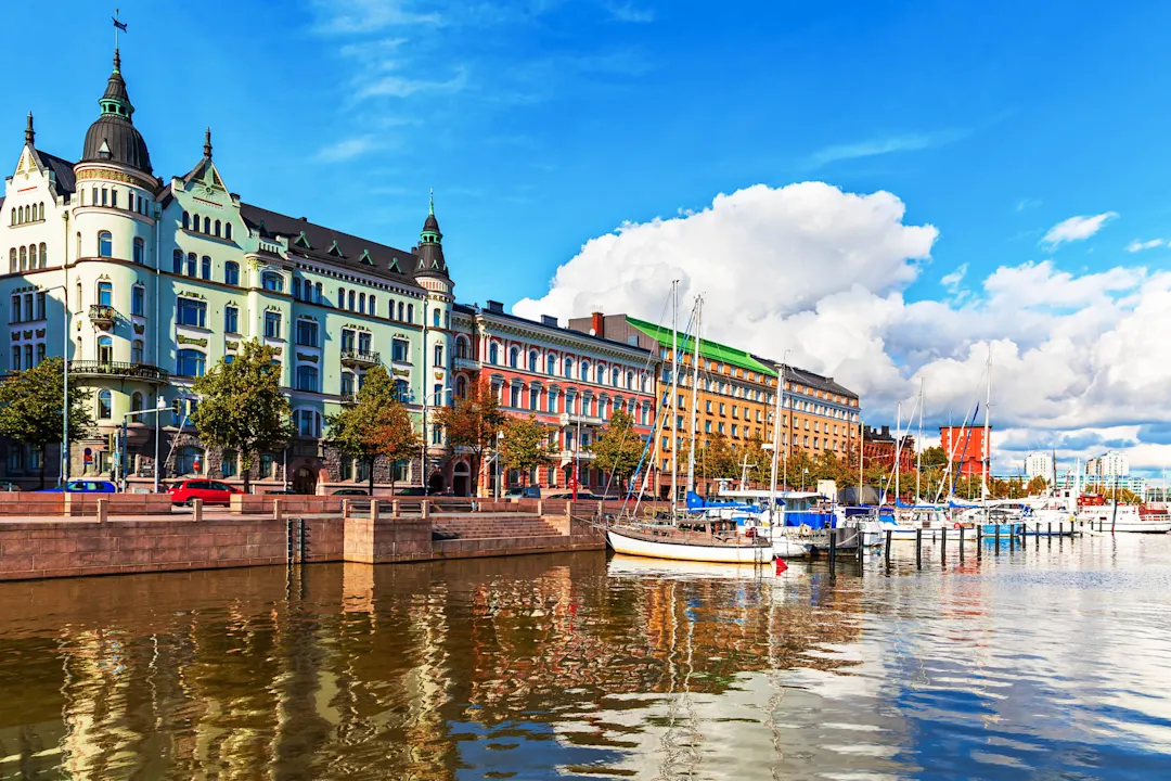 Altstadtkai in Helsinki, Finnland