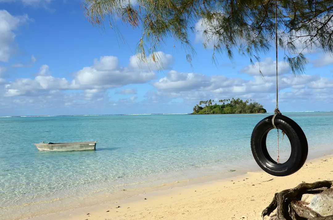 Muri Lagoon, Cook Islands Bild der Muri Lagoon.