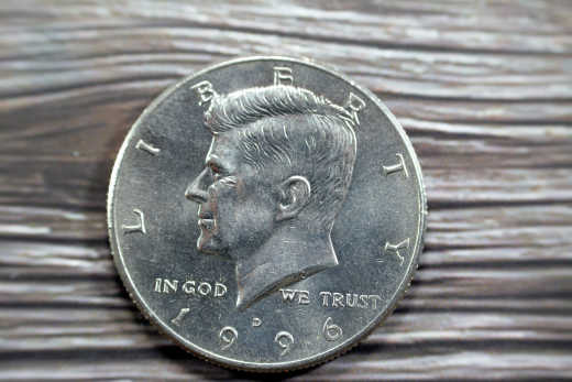Die Kennedy 50-Cent-Münze


