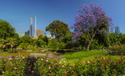 Royal Botanic Gardens in Melbourne, Australia.
