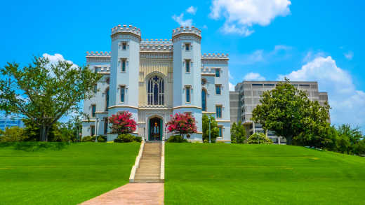 Old State Capitol Gebäude in Baton Rouge, Louisiana, USA. 

