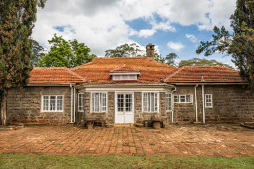 View on the entrance of the Karen Blixen Museum in Nairobi, Kenya