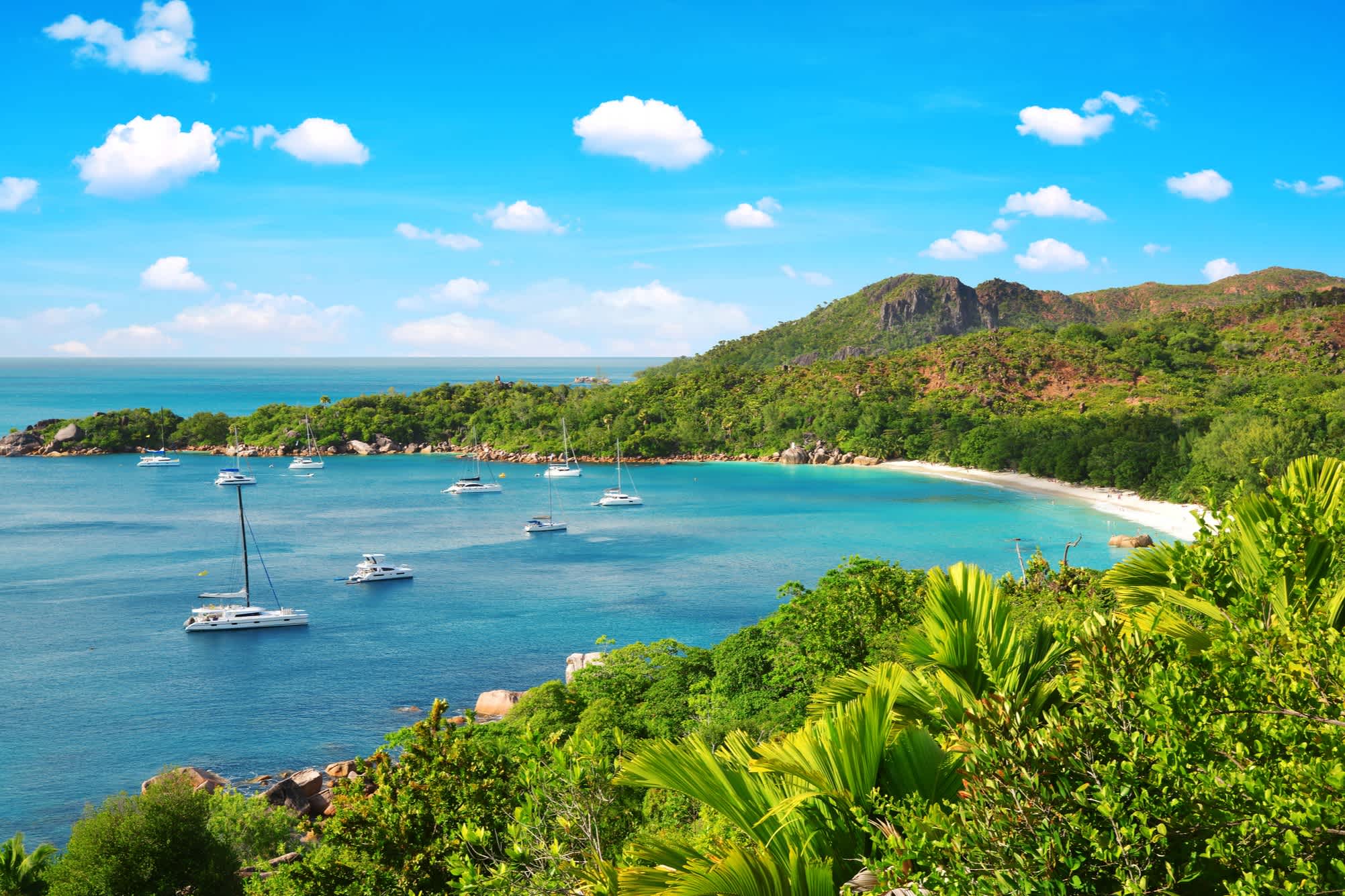 Baie et plage aux Seychelles