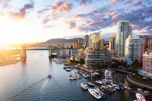 Le centre-ville de Vancouver au Canada