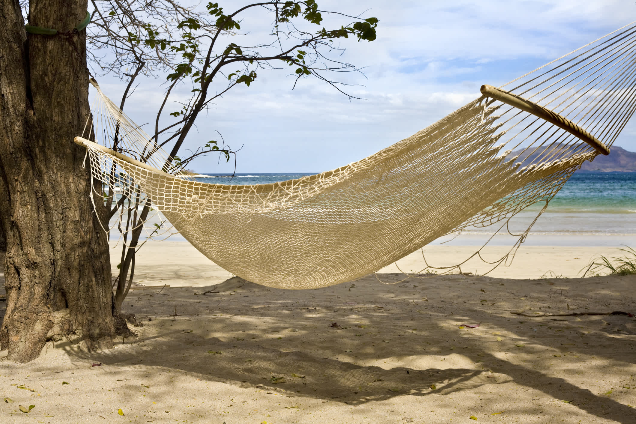 Hamac sur la plage de Tamarindo, Costa Rica.

