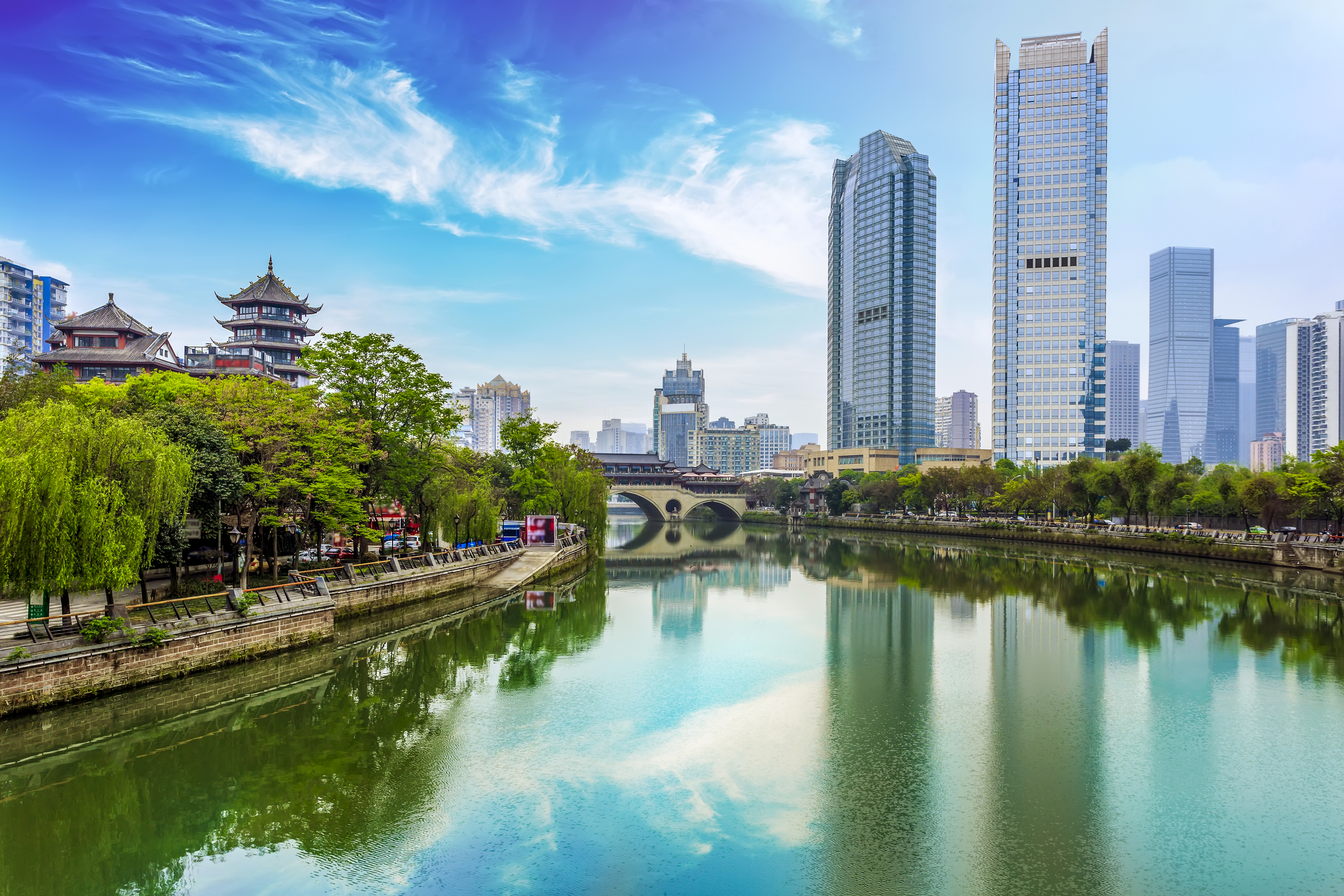 Bezienswaardigheden Op Uw Chengdu Reis Tourlane   Asien China Chengdu City View 