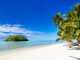 Admirez le lagon devant la plage de Muri Beach sur l'île de Rarotonga pendant votre voyage dans les îles Cook.