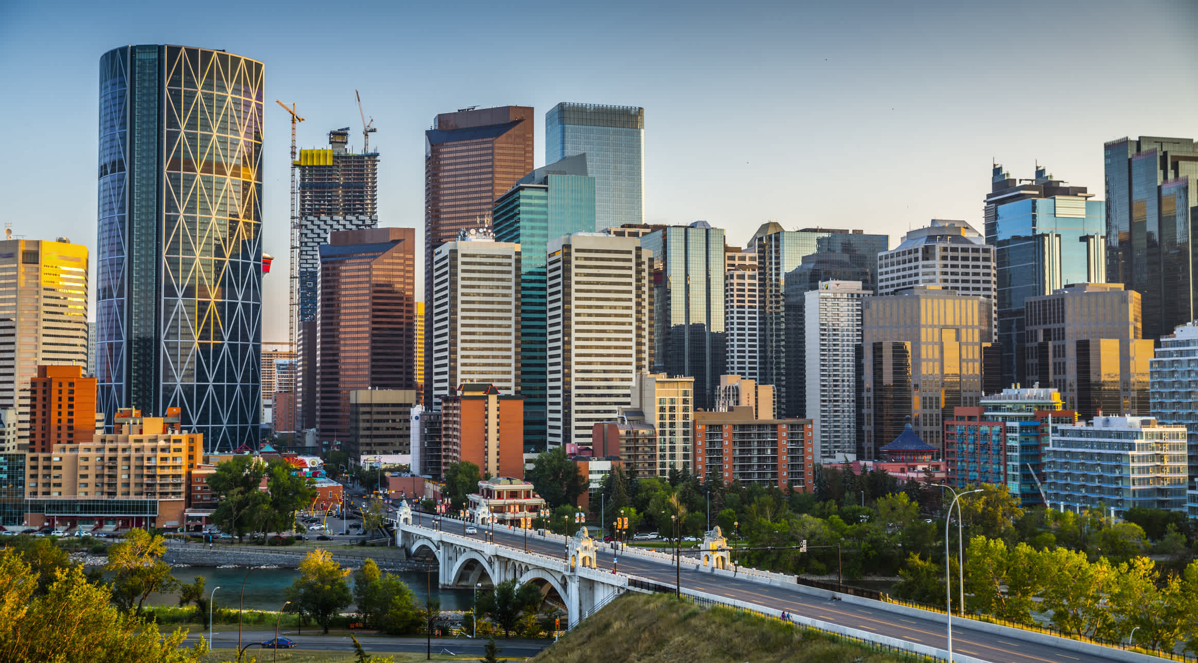 Skyline von Calgary in Kanada