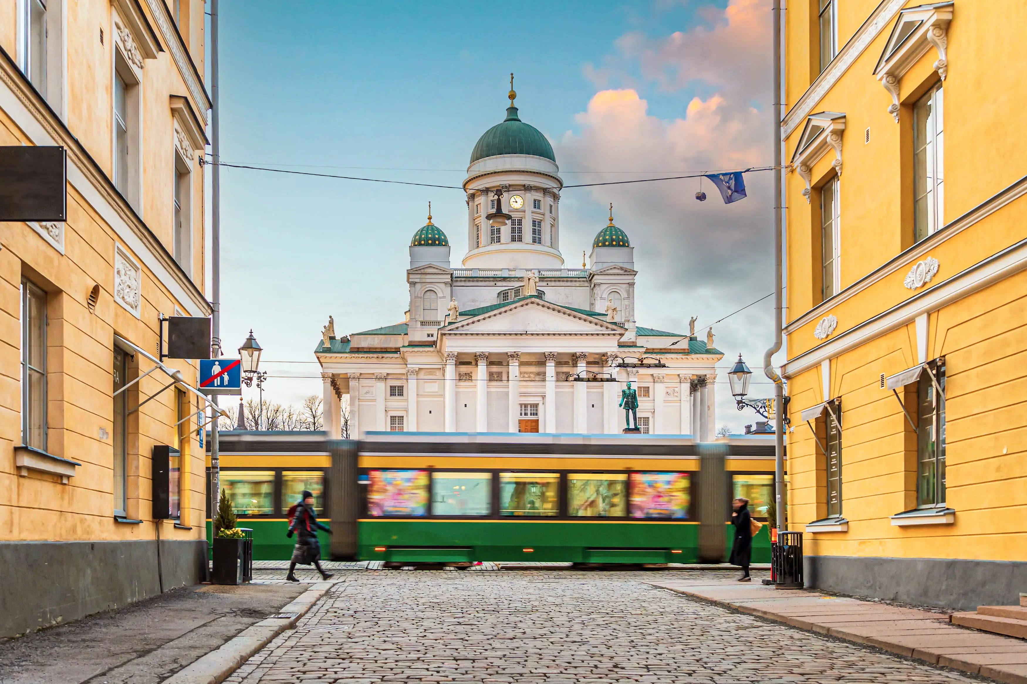 Helsinki, Straßenbahn, Finnland, Kathedrale, Stadt