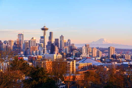 Skyline von Seattle, WA