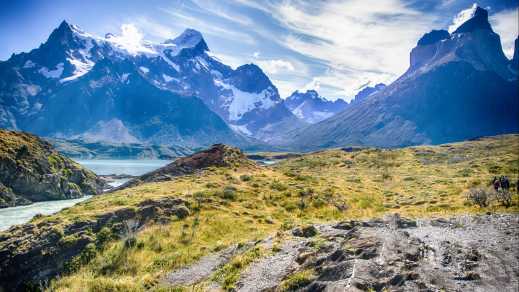 Montagnes du parc national Torres Del Paine en Patagonie au Chili