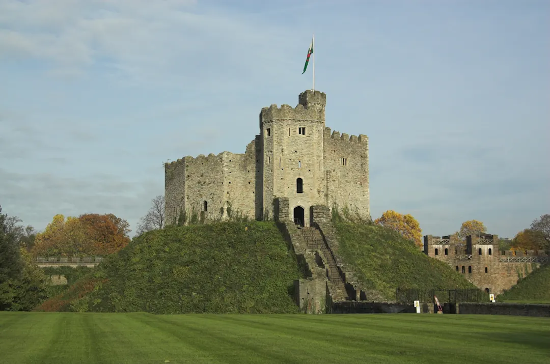 Vereinigtes Königreich, Wales, Cardiff-Schloss Blick auf das Cardiff-Schloss, Wales, Vereinigtes Königreich.