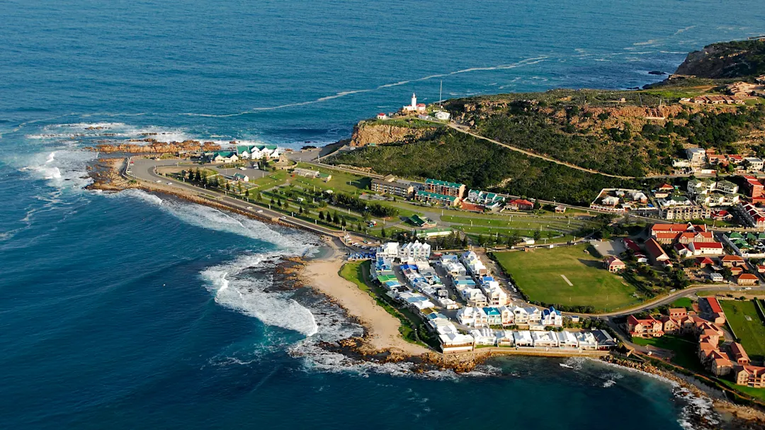 Südafrika, Mossel Bay Luftaufnahme von der Mossel Bay in Südafrika.