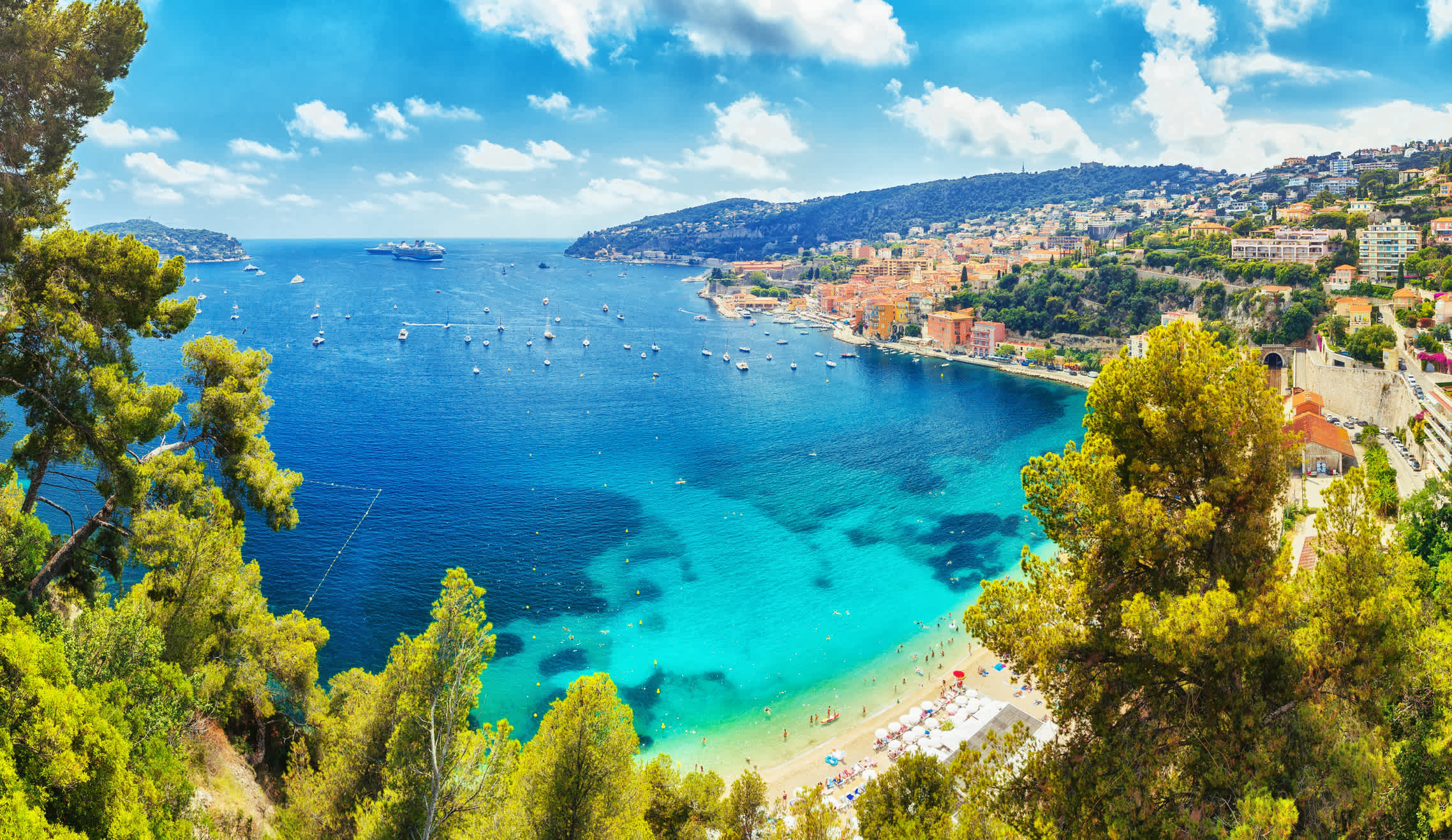Discover the beautiful turquoise waters of the south of France, pictured here, on a French Riviera tour
