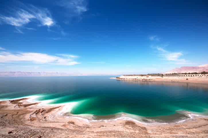 Das Tote Meer mit seinen beeindruckenden Farben