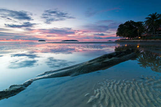 Aufnahme des Tanjung Aru Beach