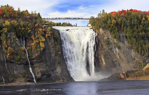 Montmorency Waterfall in Quebec City
