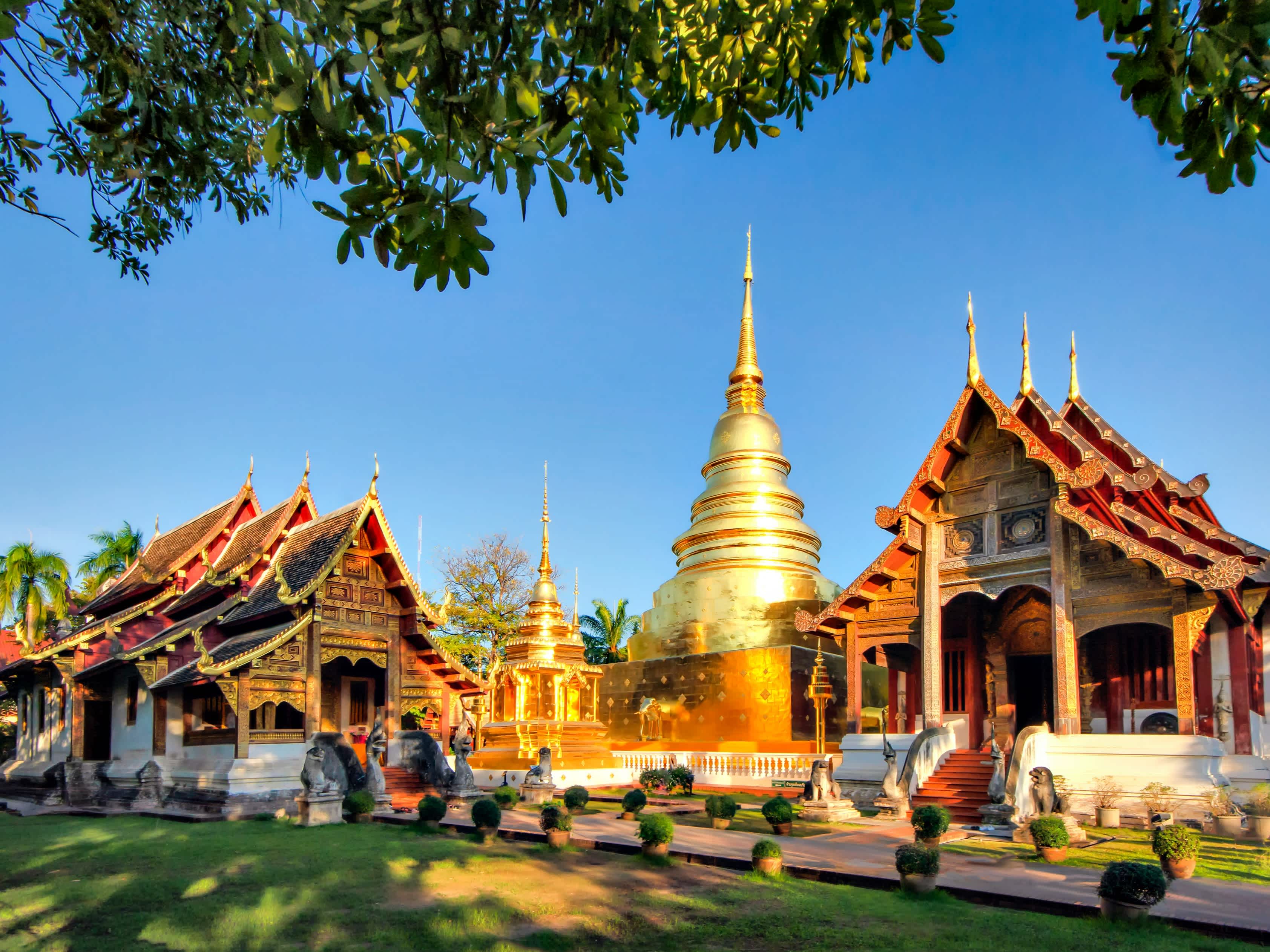 Temple Wat Phra Singh à Chiang Mai, en Thaïlande