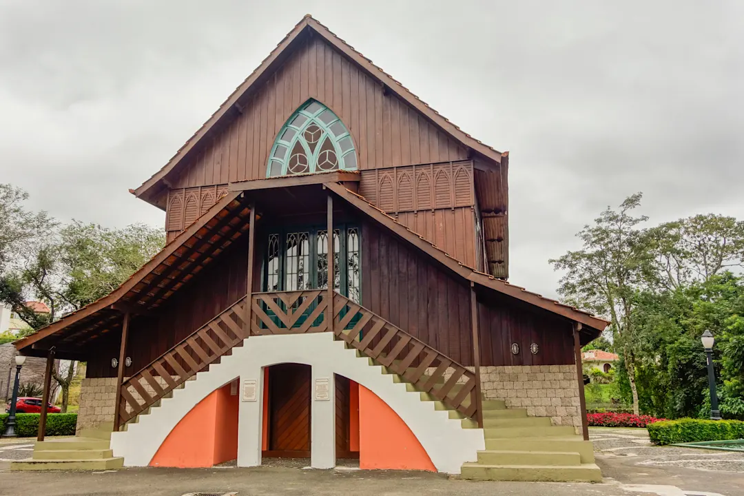 Brasilien, Curitiba, Holzhaus Holzhaus im deutschen Stil
