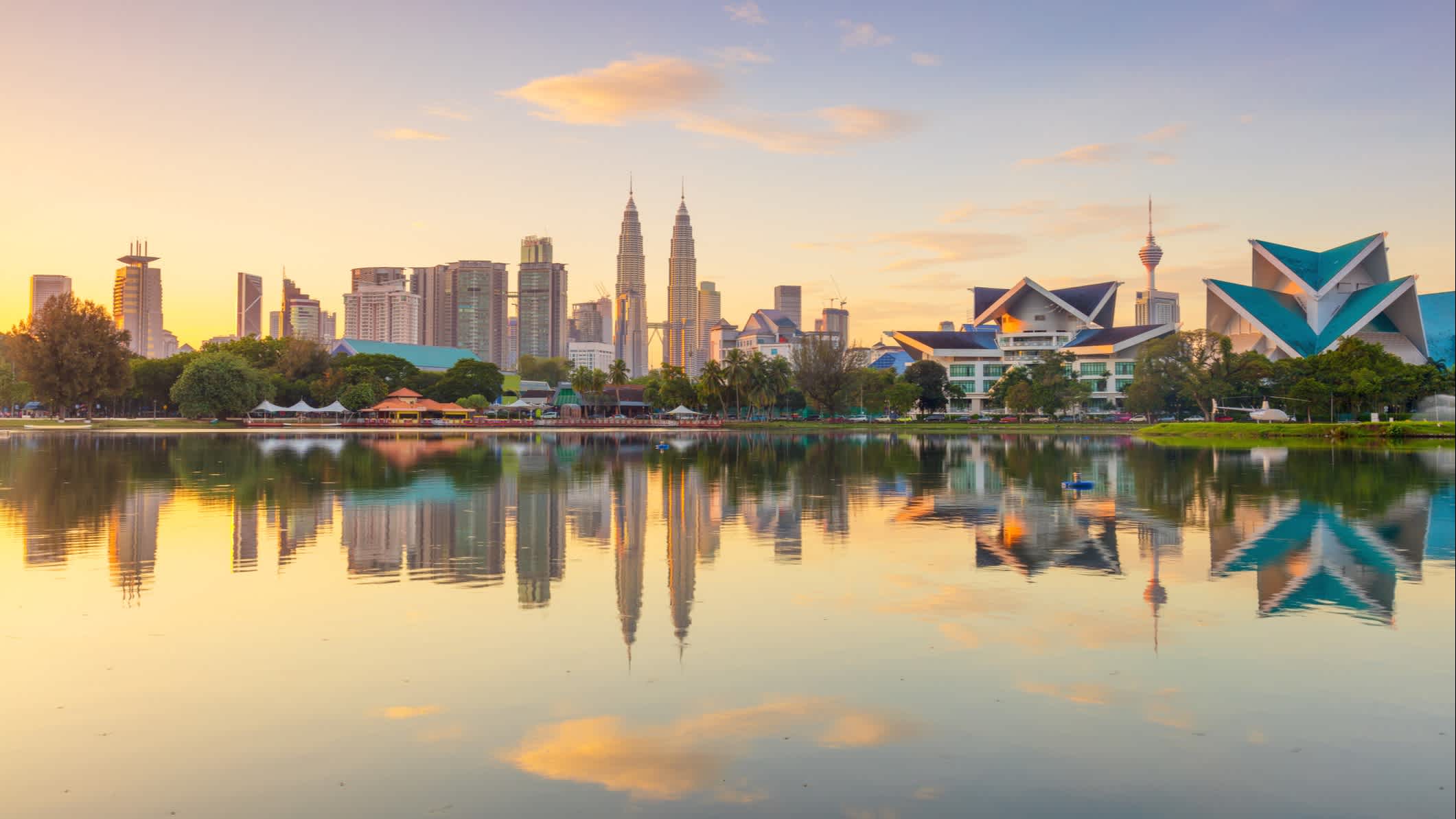 Panoramablick auf die Skyline des Kuala Lumpurs, Malaysia