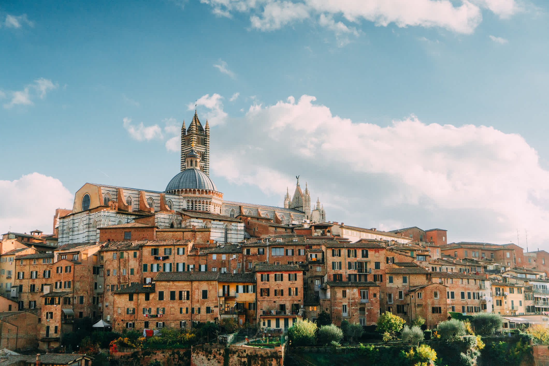 Malerische Aussicht auf Siena