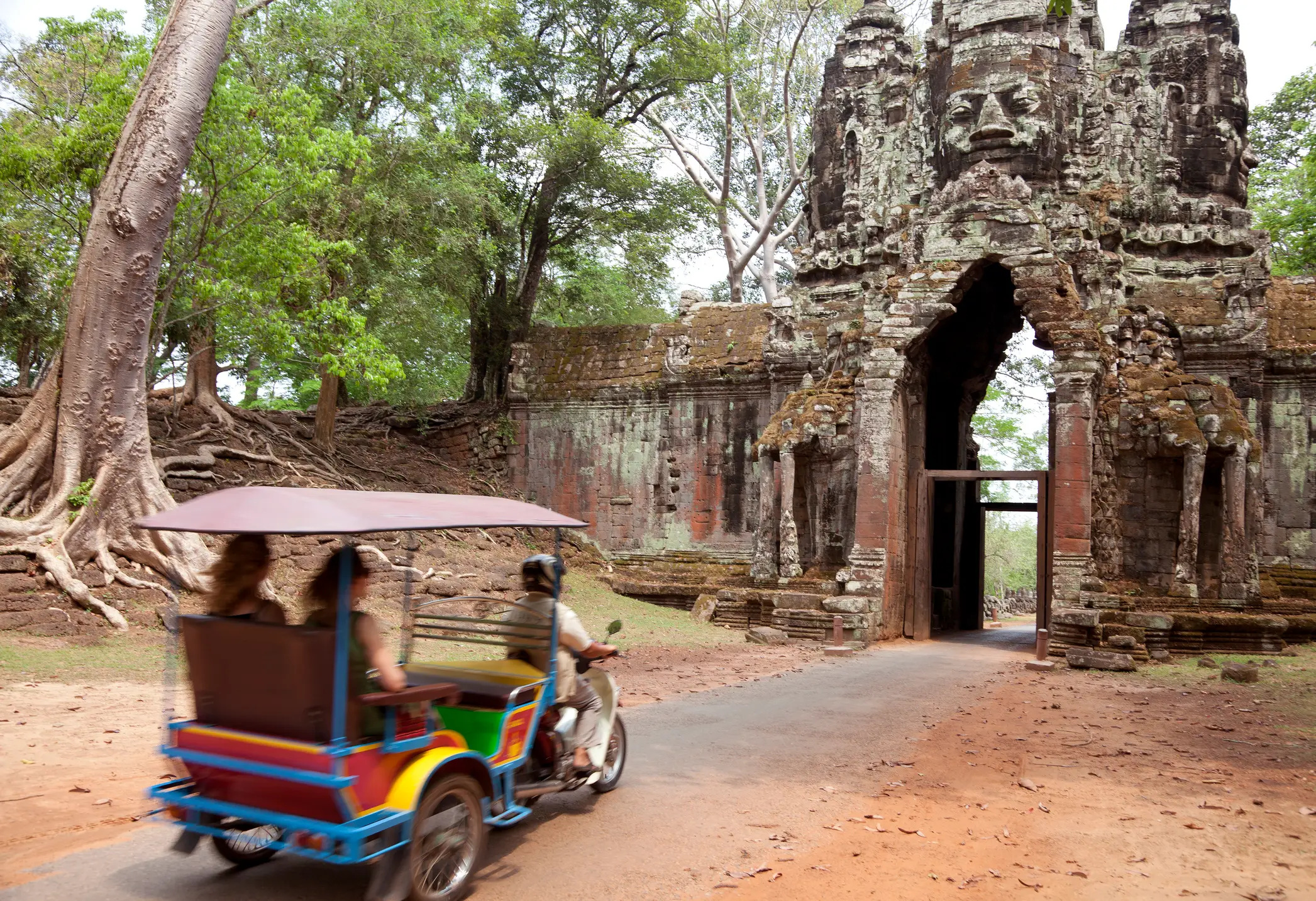 Tuktuk, Angkor Thom, Kambodscha Tuktuk Tour in Angkor Thom, Kambodscha