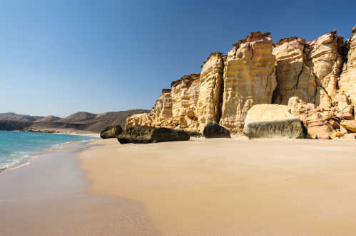 Strand von Ras Al-Jinz im Oman