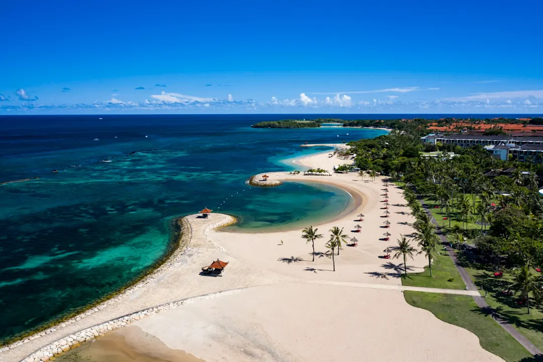 Plage vue d'en haut