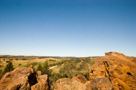 The landscape of Clare Valley, near Adelaide in Australia. 