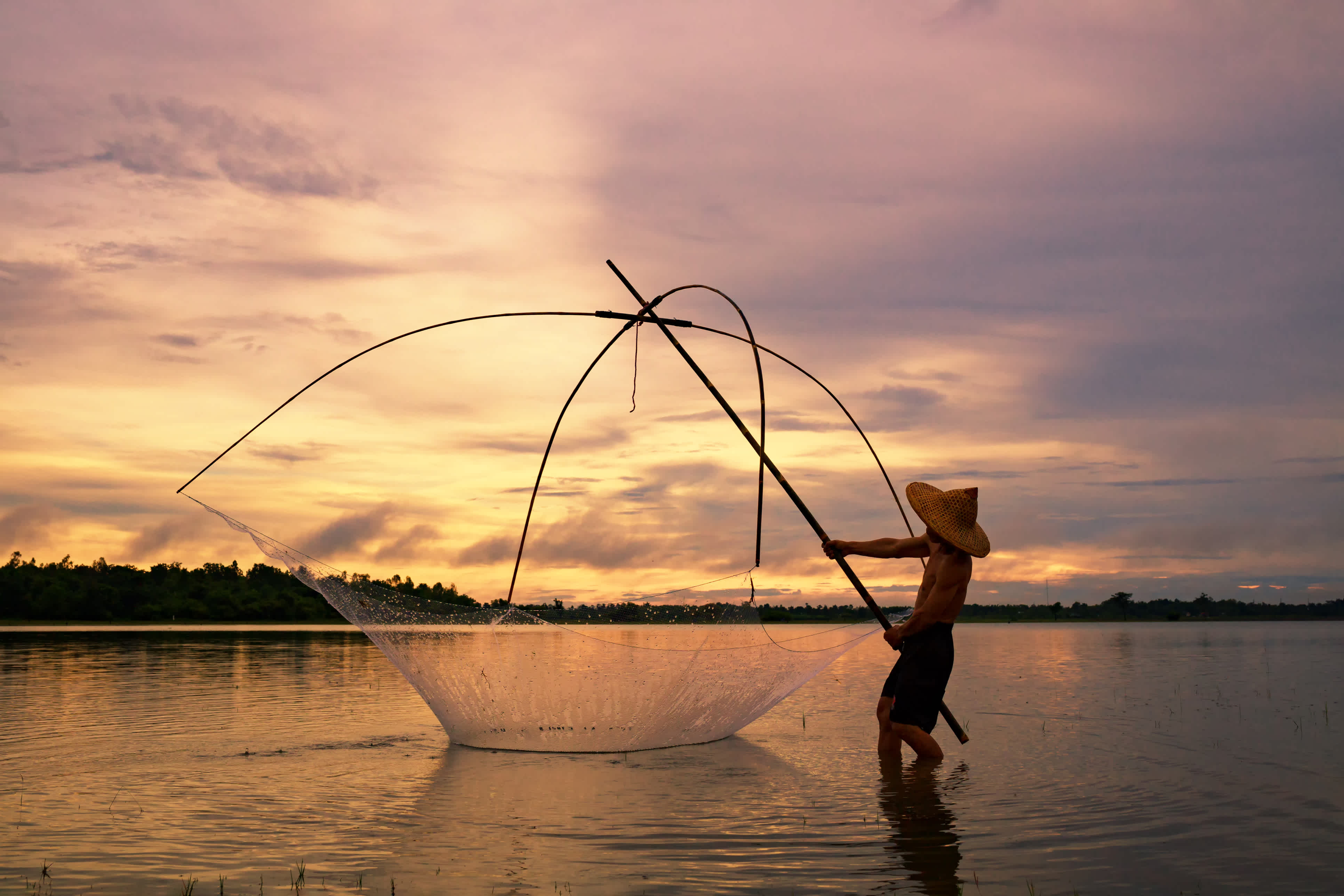 Indien Kochi Chinese Fishingnet