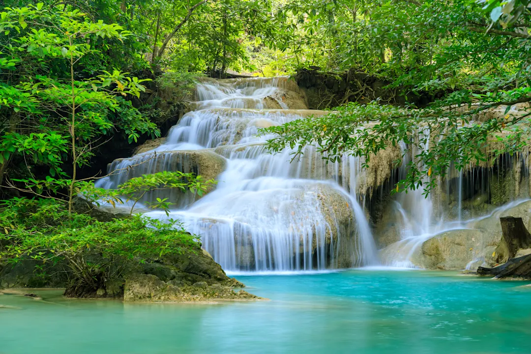 Asien Thailand Kanchanaburi Erawan Waterfall Kanchanaburi Erawan Waterfall