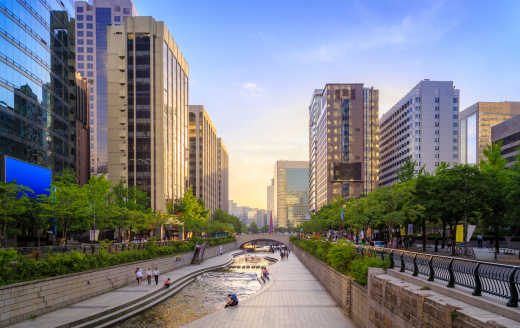 Flusspromenade in Seoul