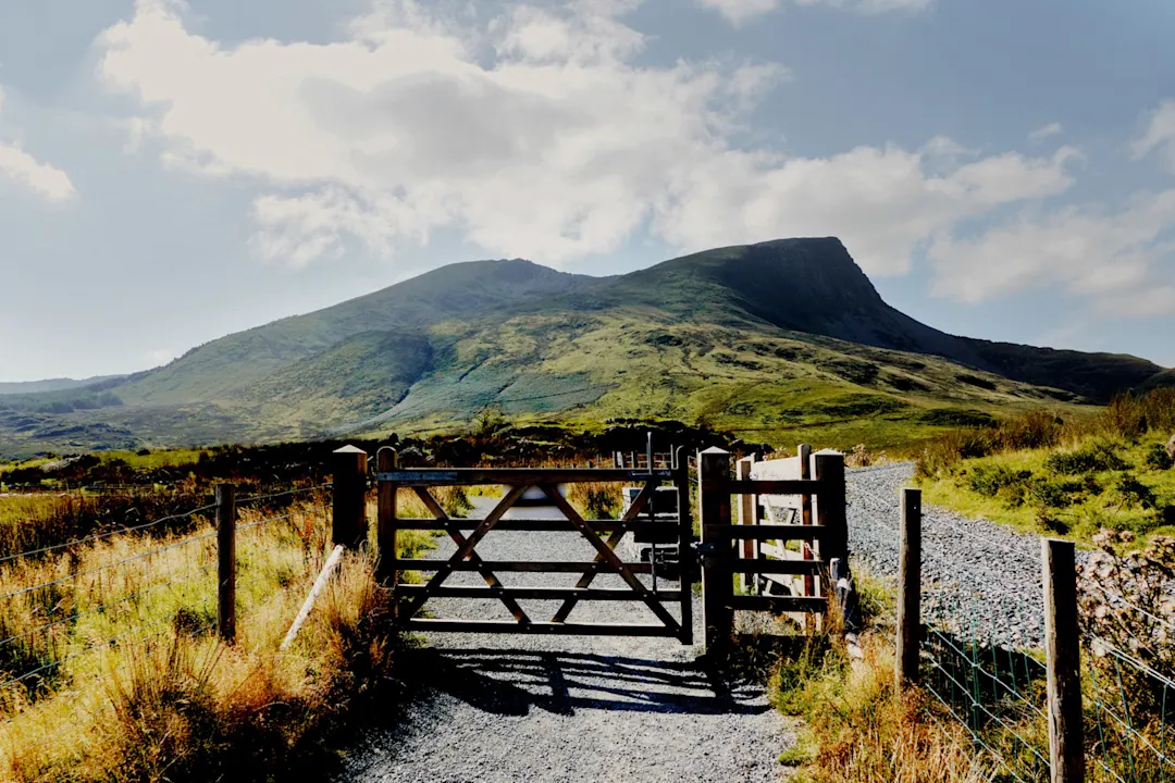Der Berg Snowdon im Snowdonia Nationalpark, Wales, Großbritannien.


