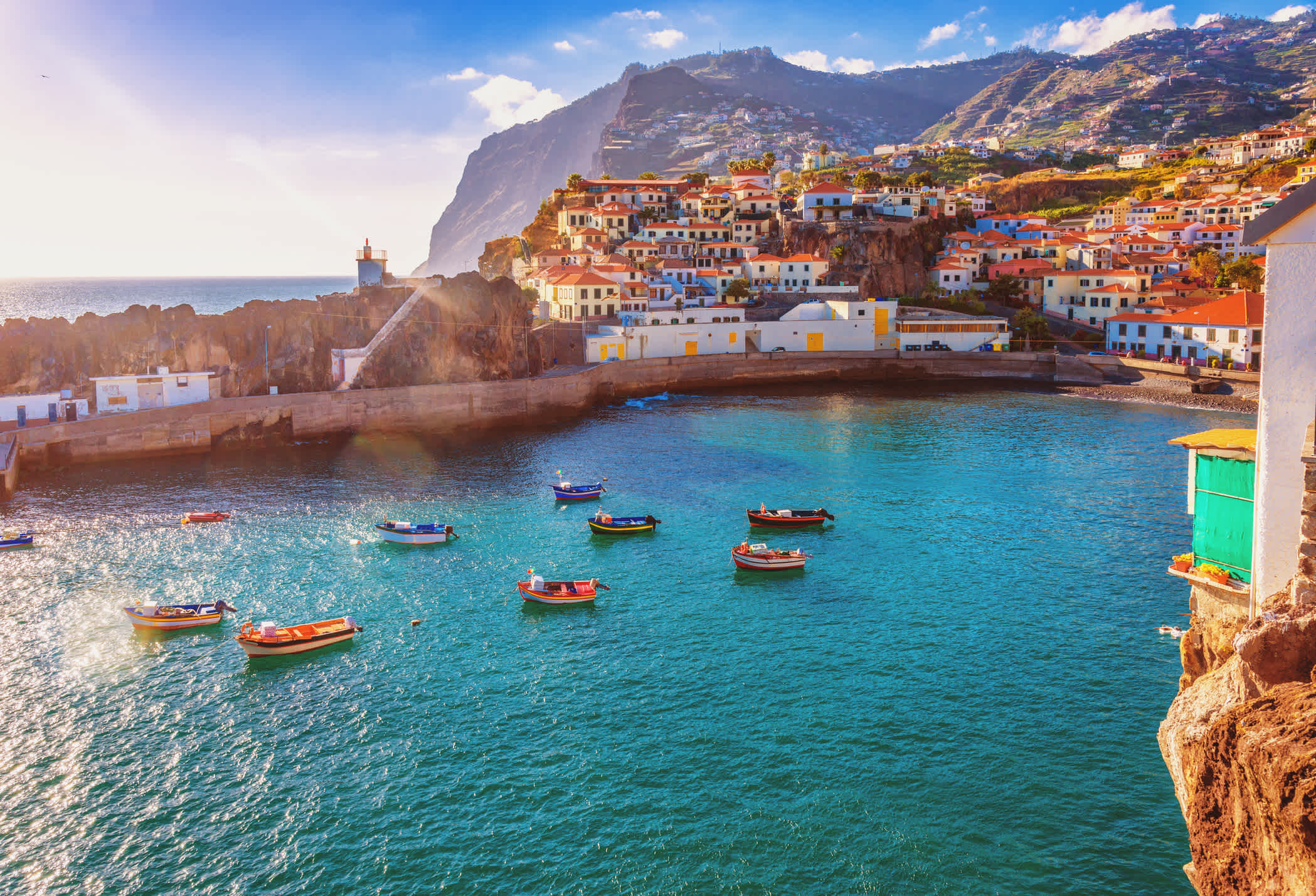 Blick auf die Bucht bei einem Madeira Urlaub