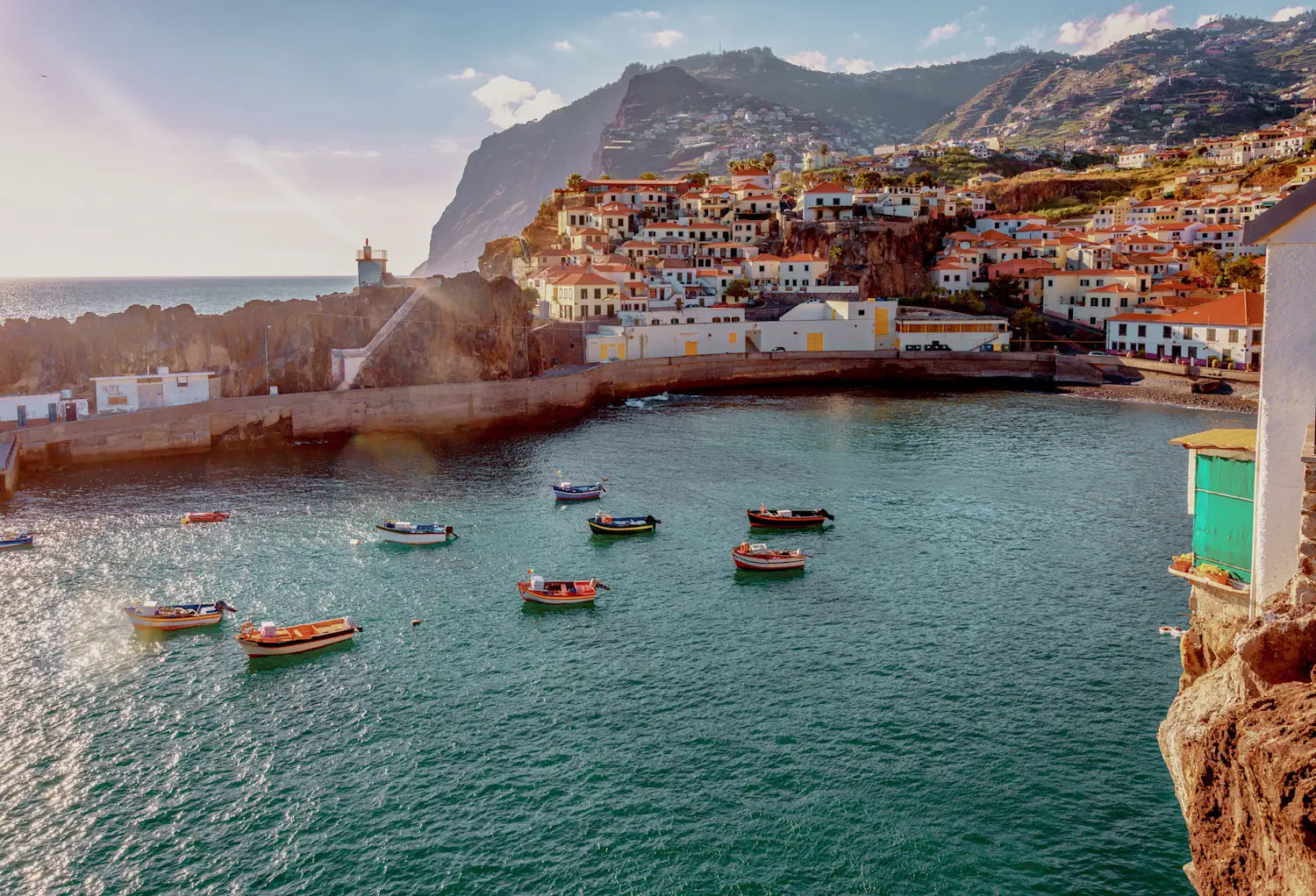 Blick auf die Bucht bei einem Madeira Urlaub