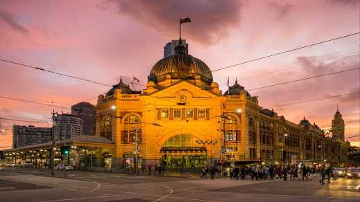 Flinders Street Station, Melbourne, Australië