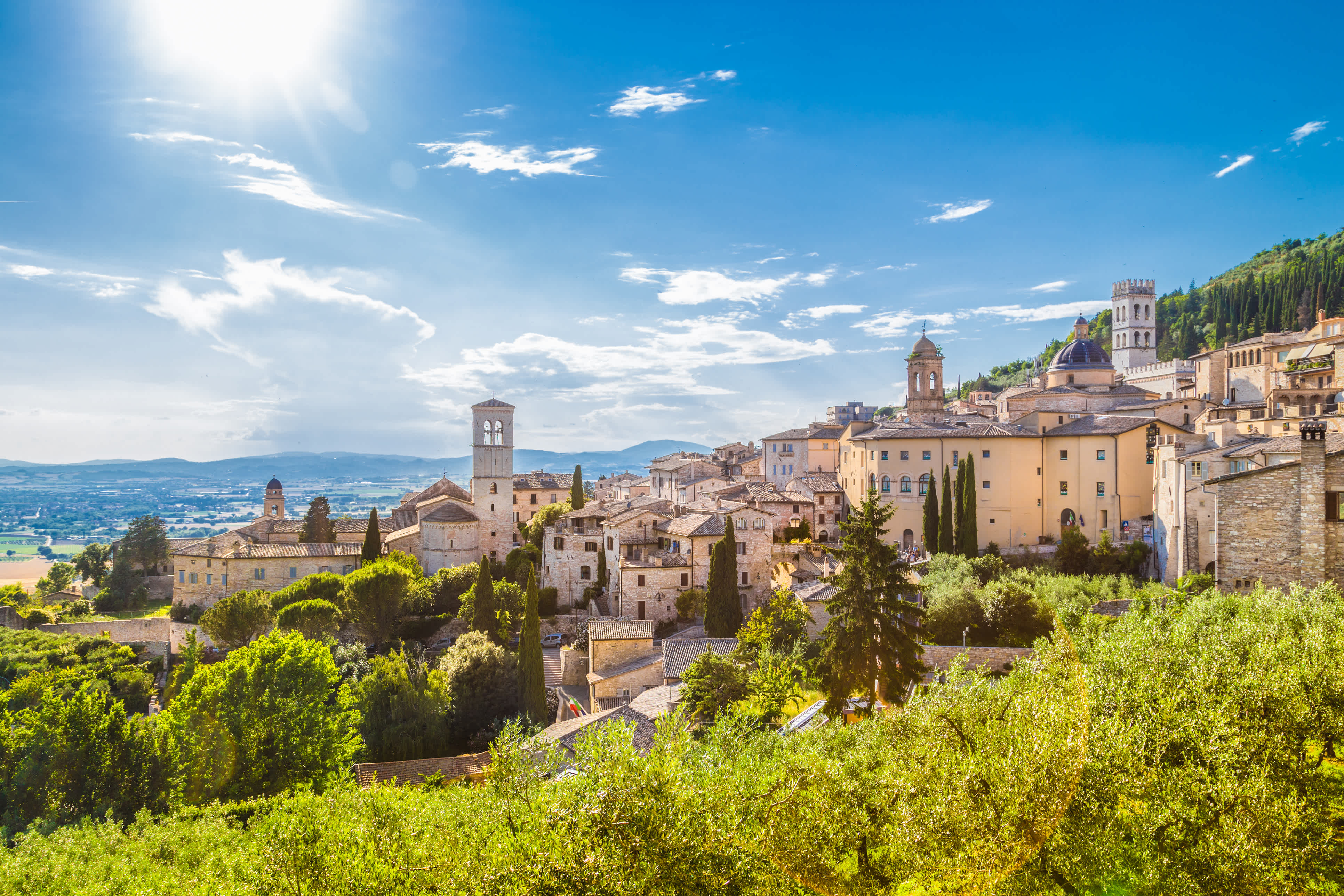 Historische Stadt Assisi, Umbrien, Italien