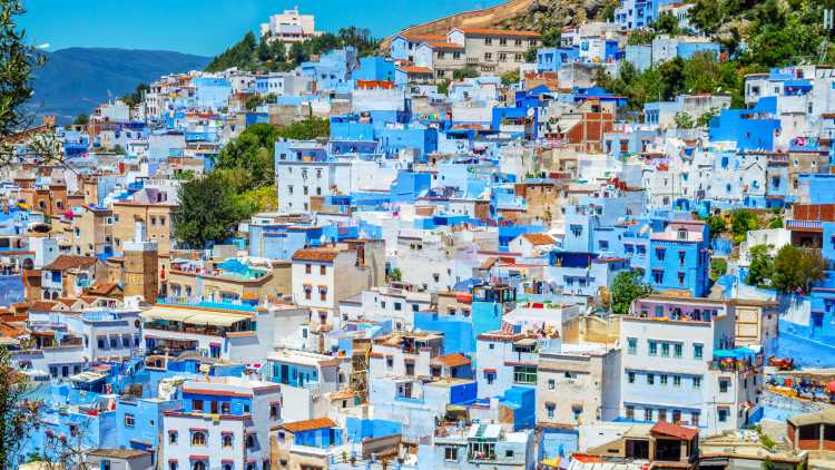 The beautiful blueness of Chefchaouen in Morocco