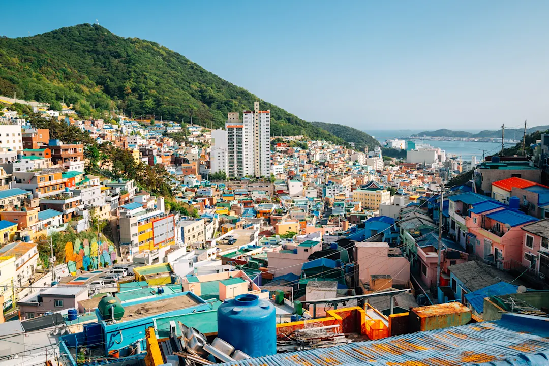 Gamcheon Culture Village, Busan, Südkorea.

