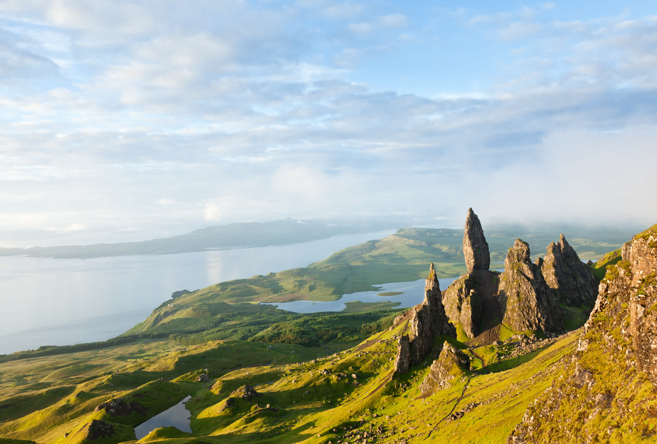 Hügel auf der Halbinsel Trotternish der Isle of Skye