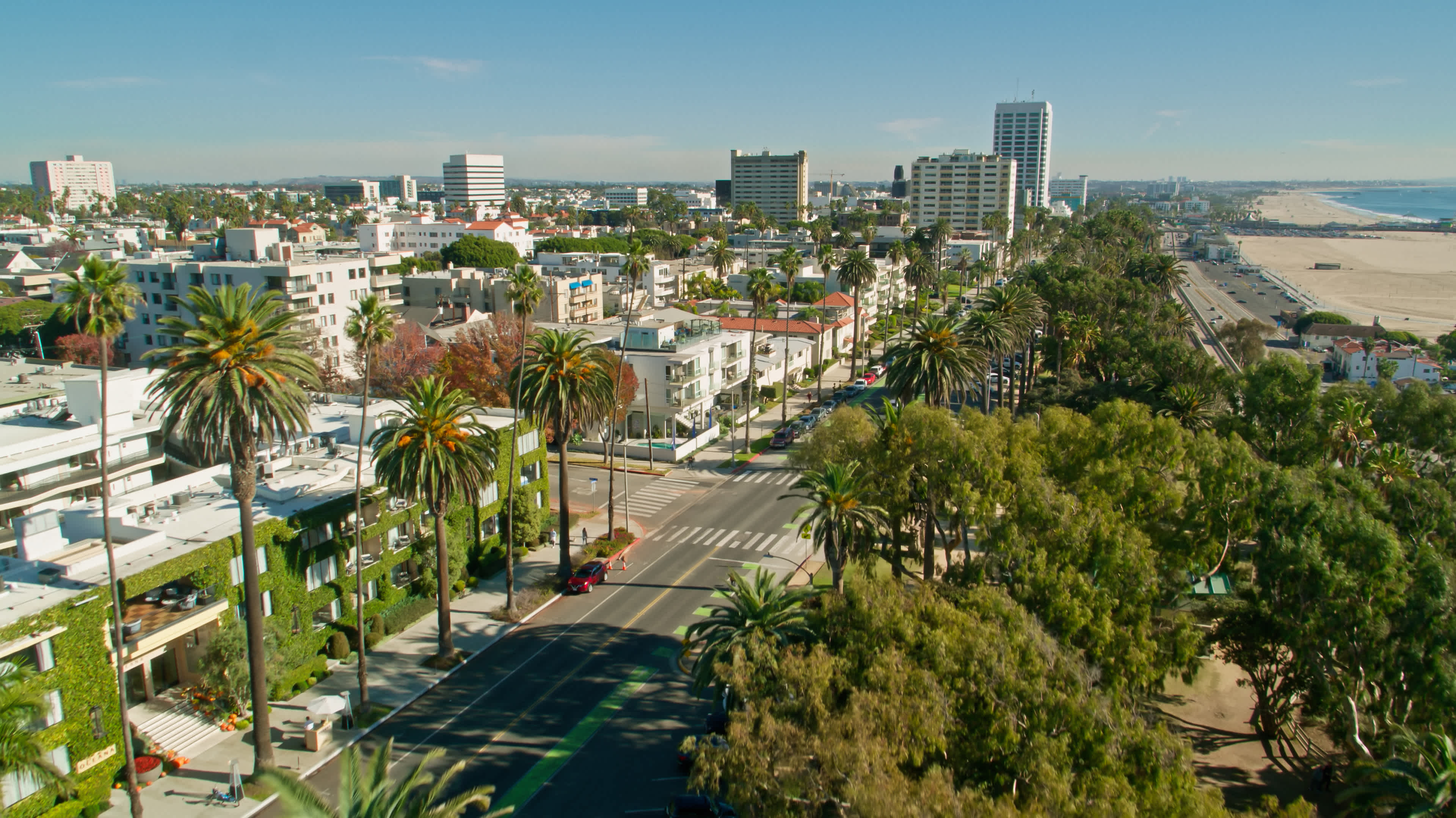 Santa Monica vue d'en haut